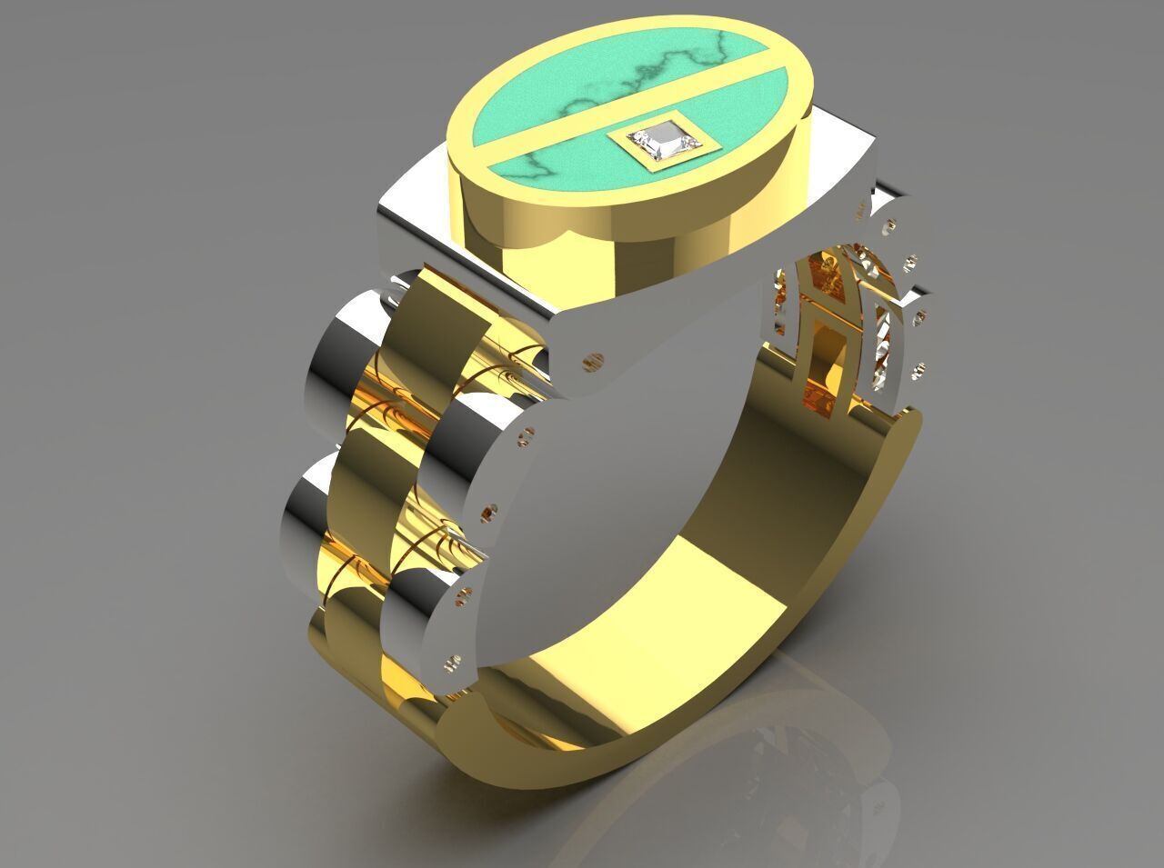 rolex man ring ror0003 3D print model_17