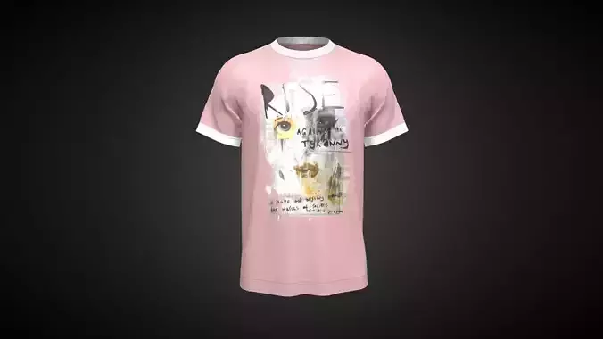 T-Shirt RISE In Low Poly