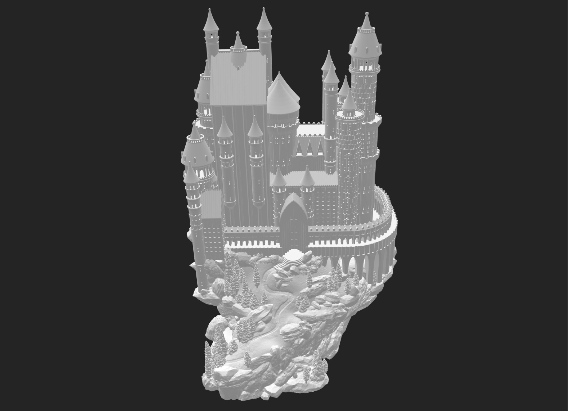 Castle 3D model for print 3D print model_2
