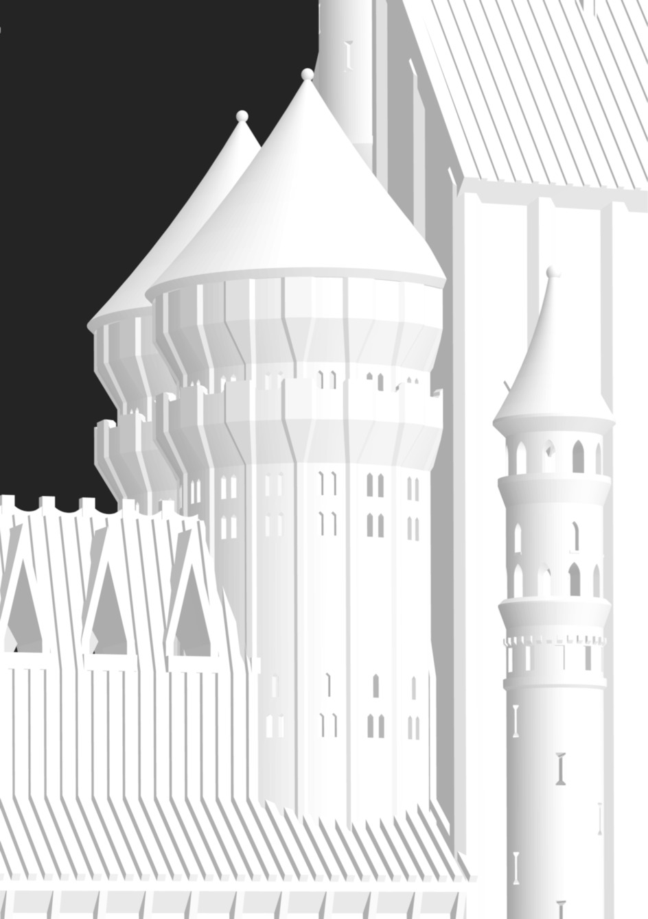 Castle 3D model for print 3D print model_7