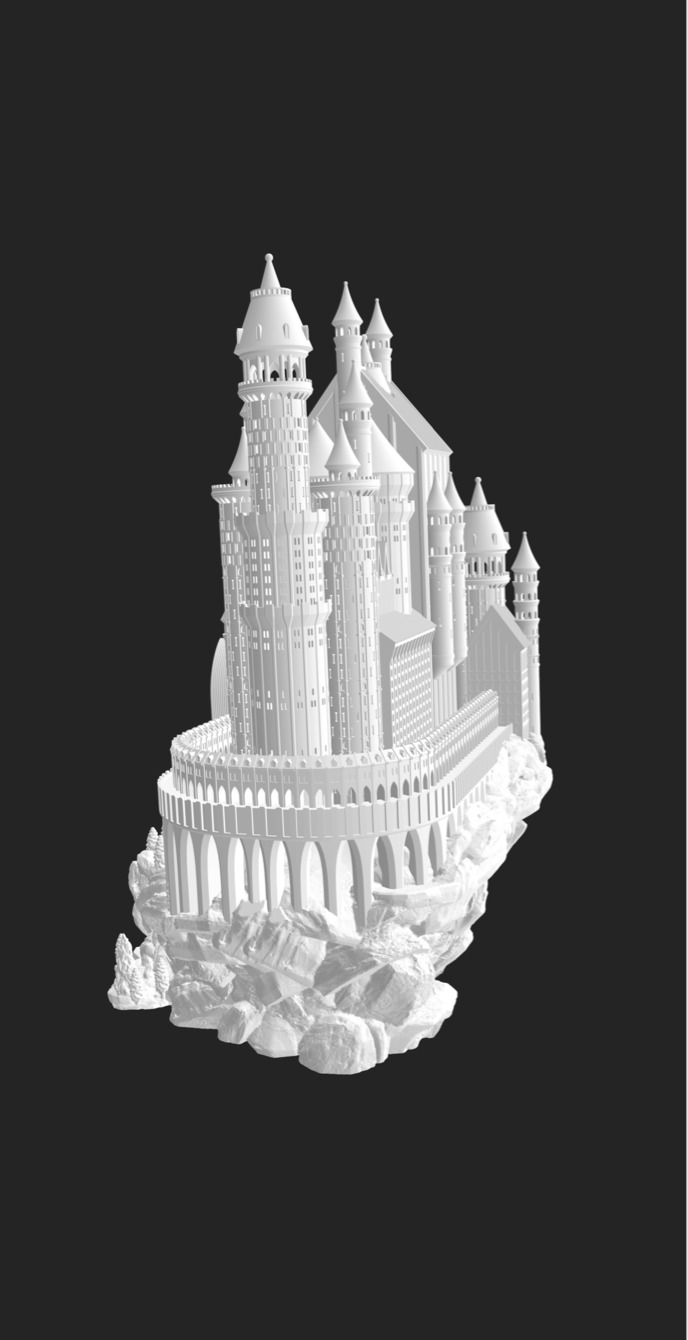 Castle 3D model for print 3D print model_5