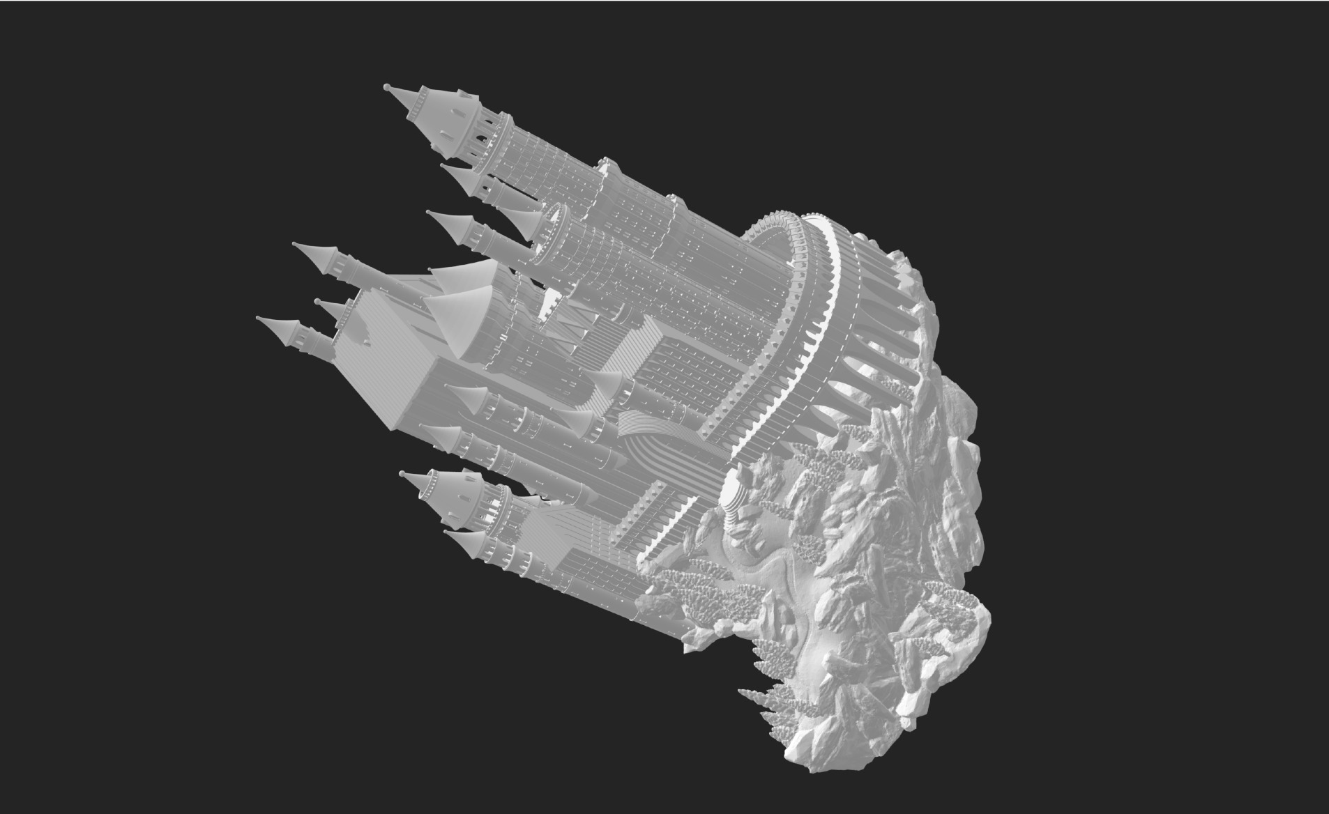 Castle 3D model for print 3D print model_4