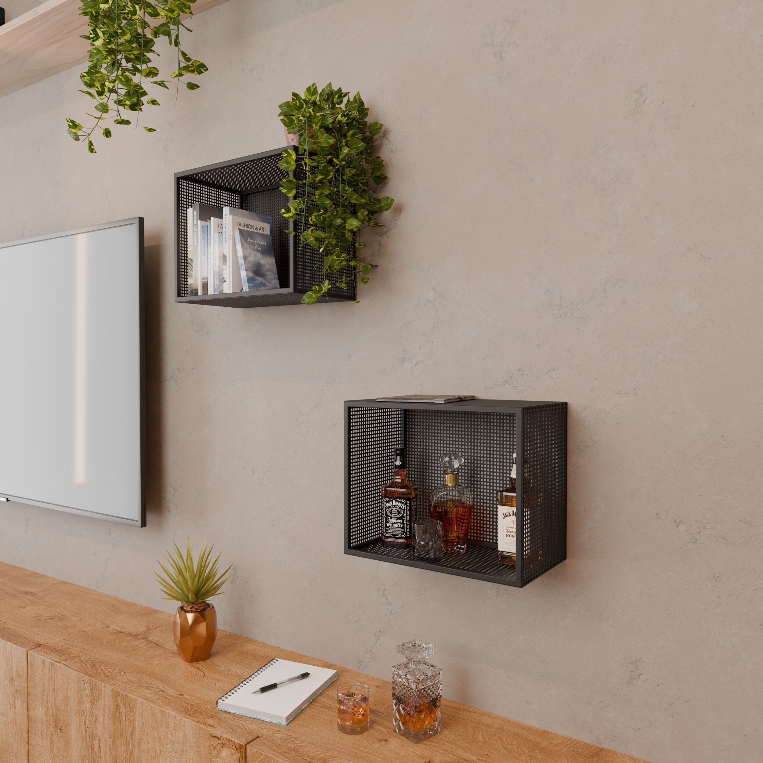 box shelf 3D model_2