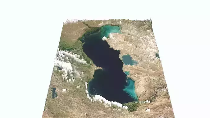 Caspian Sea 3D model