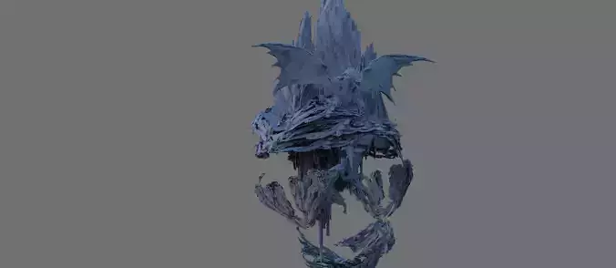 Dark mountain cliffs