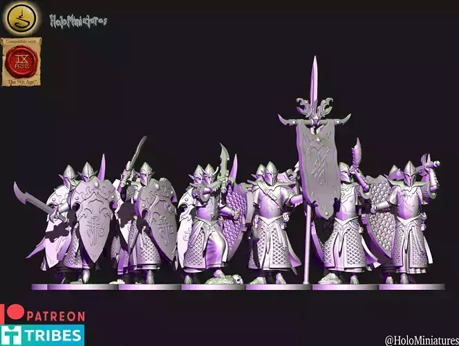 Dark elves Swordsmen unit elf
