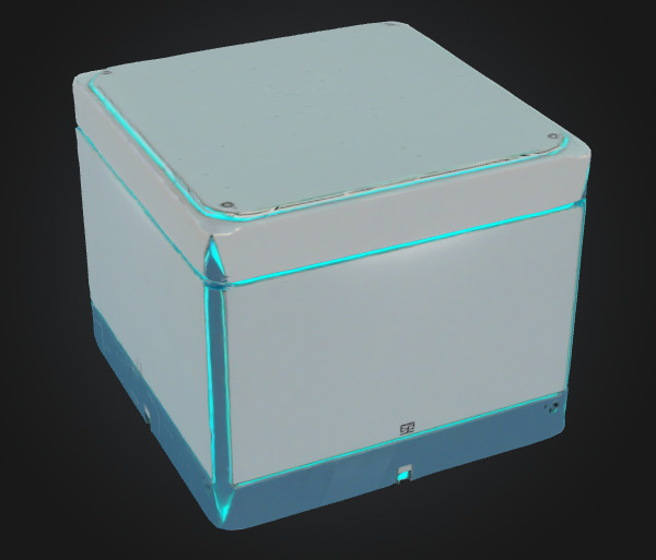 Scifi Box 3D model_1
