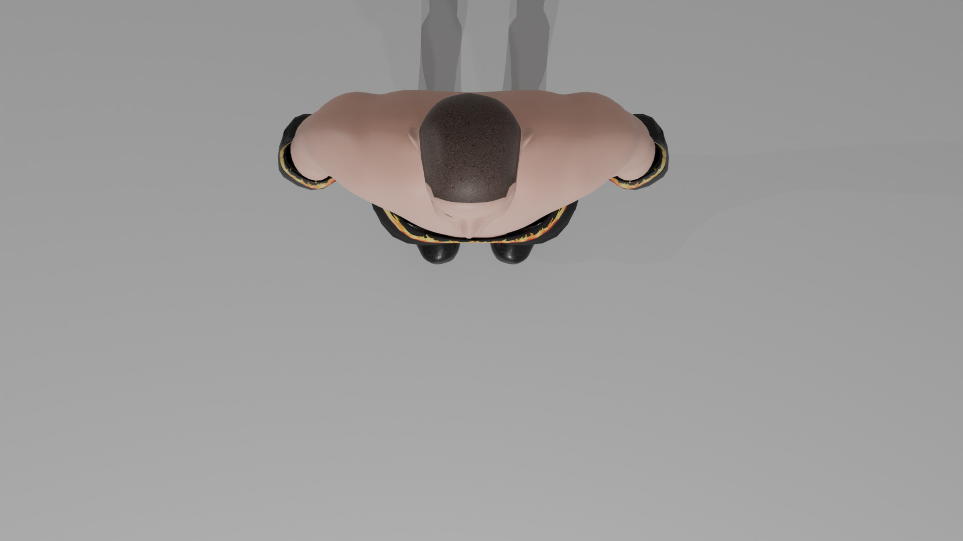 3D Boxer Character Low-Poly Optimised IK Rigged VR Game-Ready Low-poly 3D model_8