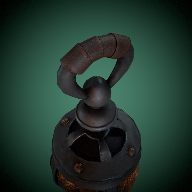 Magic Lantern Low-poly 3D model_3