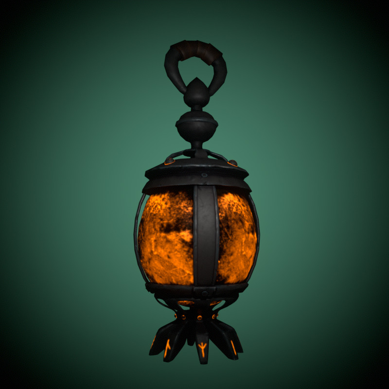 Magic Lantern Low-poly 3D model_7