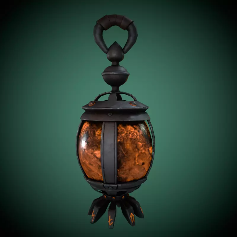 Magic Lantern Low-poly 3D model_0