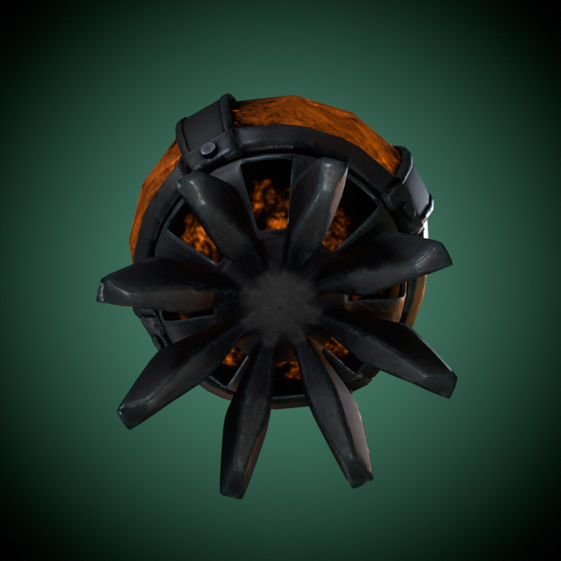 Magic Lantern Low-poly 3D model_6