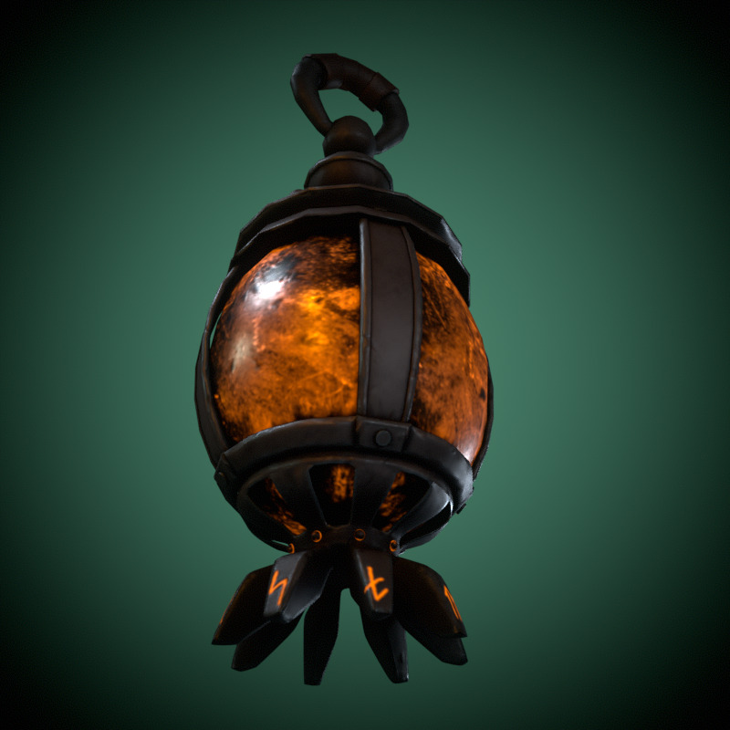 Magic Lantern Low-poly 3D model_4