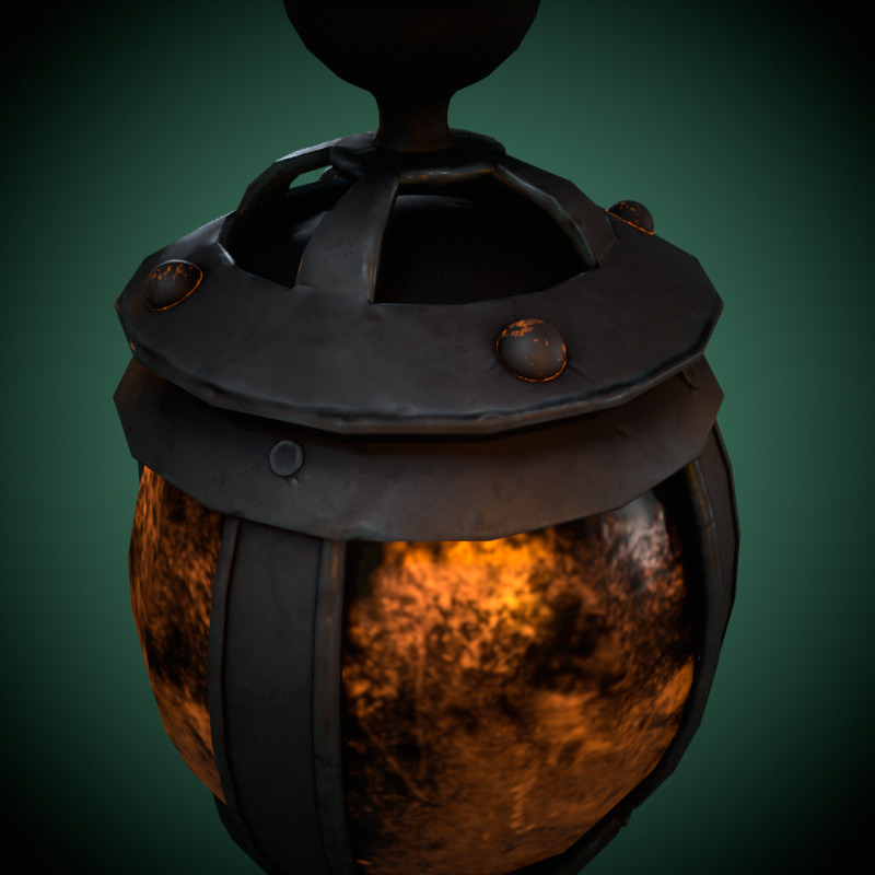 Magic Lantern Low-poly 3D model_5