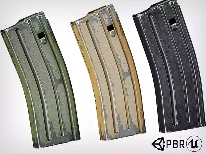 Magazine AR M16 M4 Low-poly 3D model