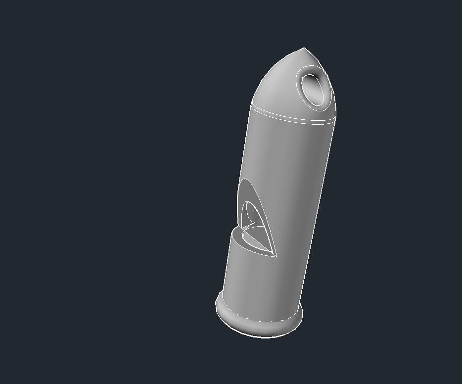 Whistle - 113 dB 3D print model_1