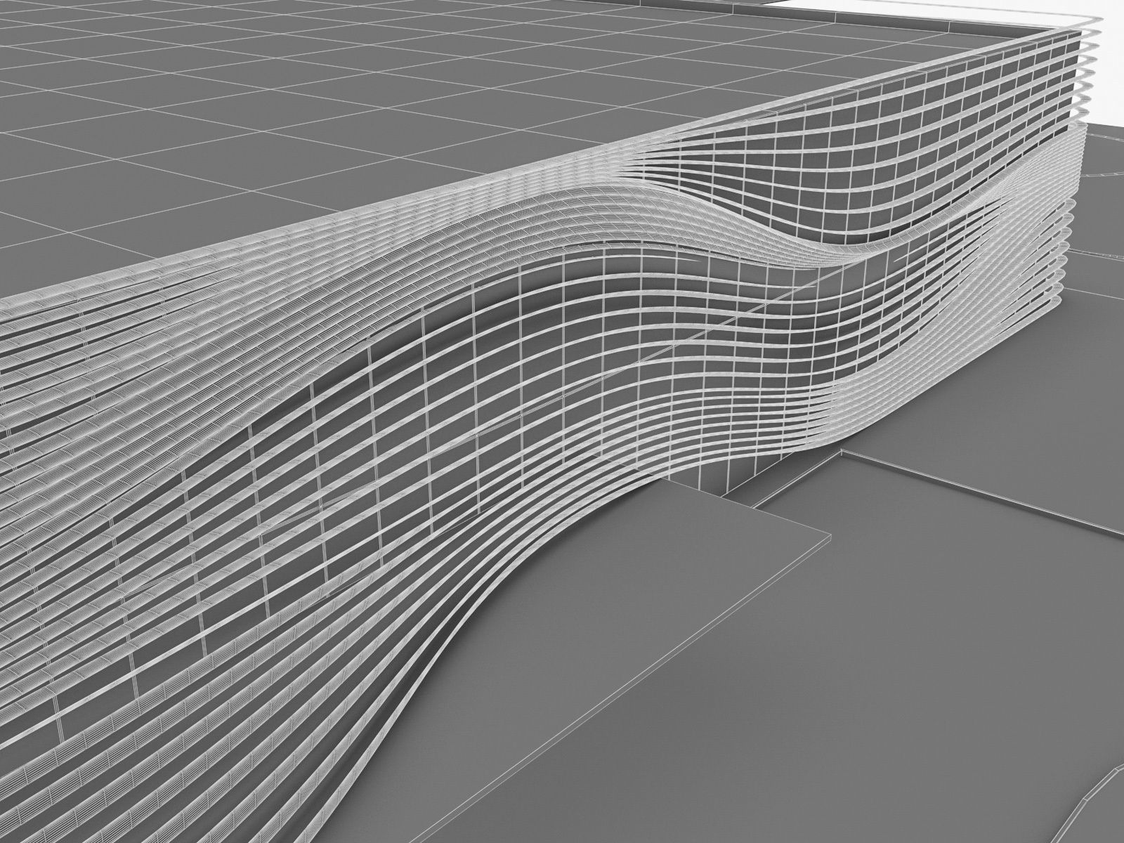 Modern Regional Airport Low-poly 3D model_11