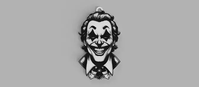 THE JOKER Joker Guason Haloween 2 key chain 3D print model