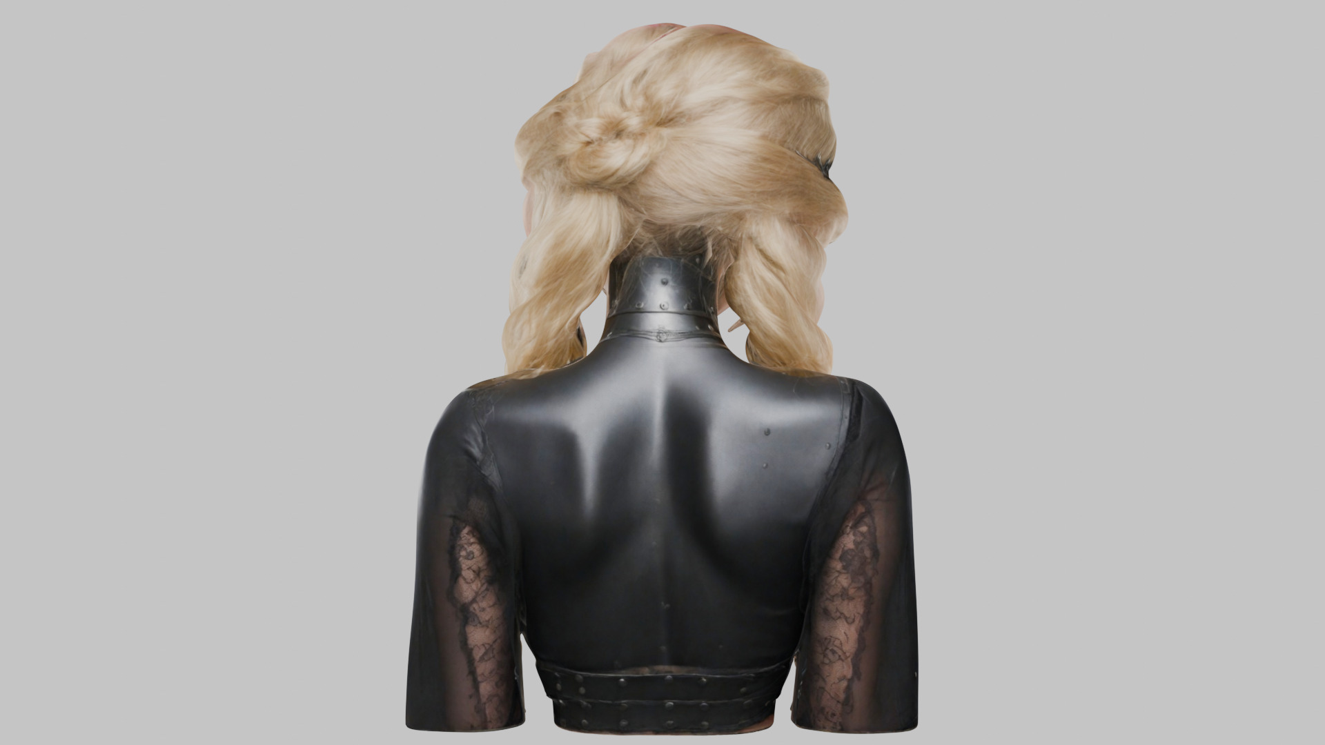 4-in-1 Gothic Anime Female Bust Collection High-Poly 3D model_22