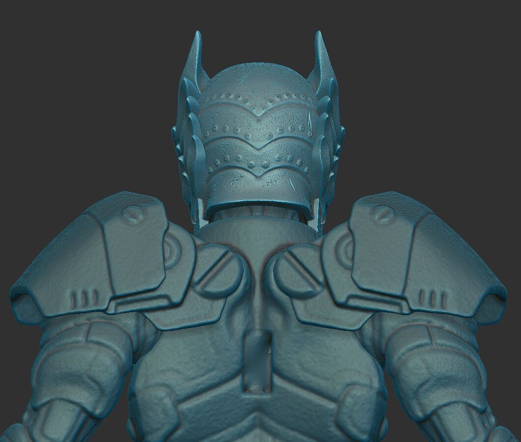 Space Wolf Head for Cosmic Legions or McFarlane Warhammer 40k 3D print model_3