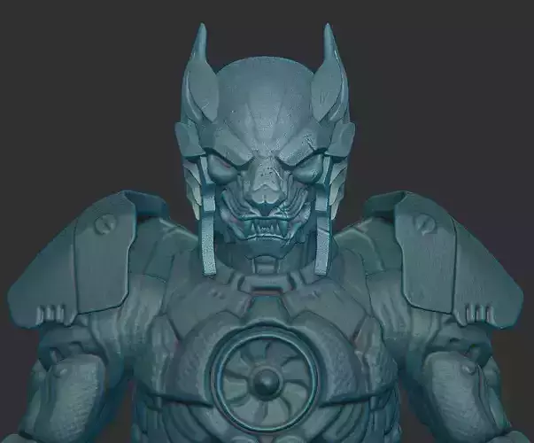 Space Wolf Head for Cosmic Legions or McFarlane Warhammer 40k 3D print model