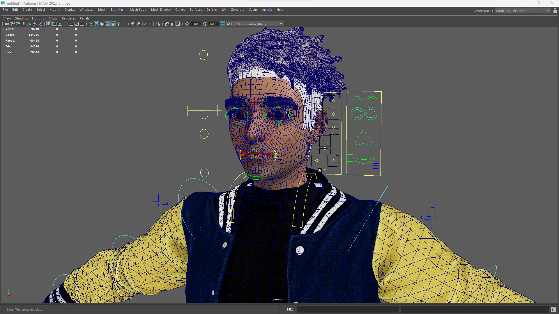 Varsity Jacket Rigged Stylized Toon 3D Male Character Low-poly 3D model_19