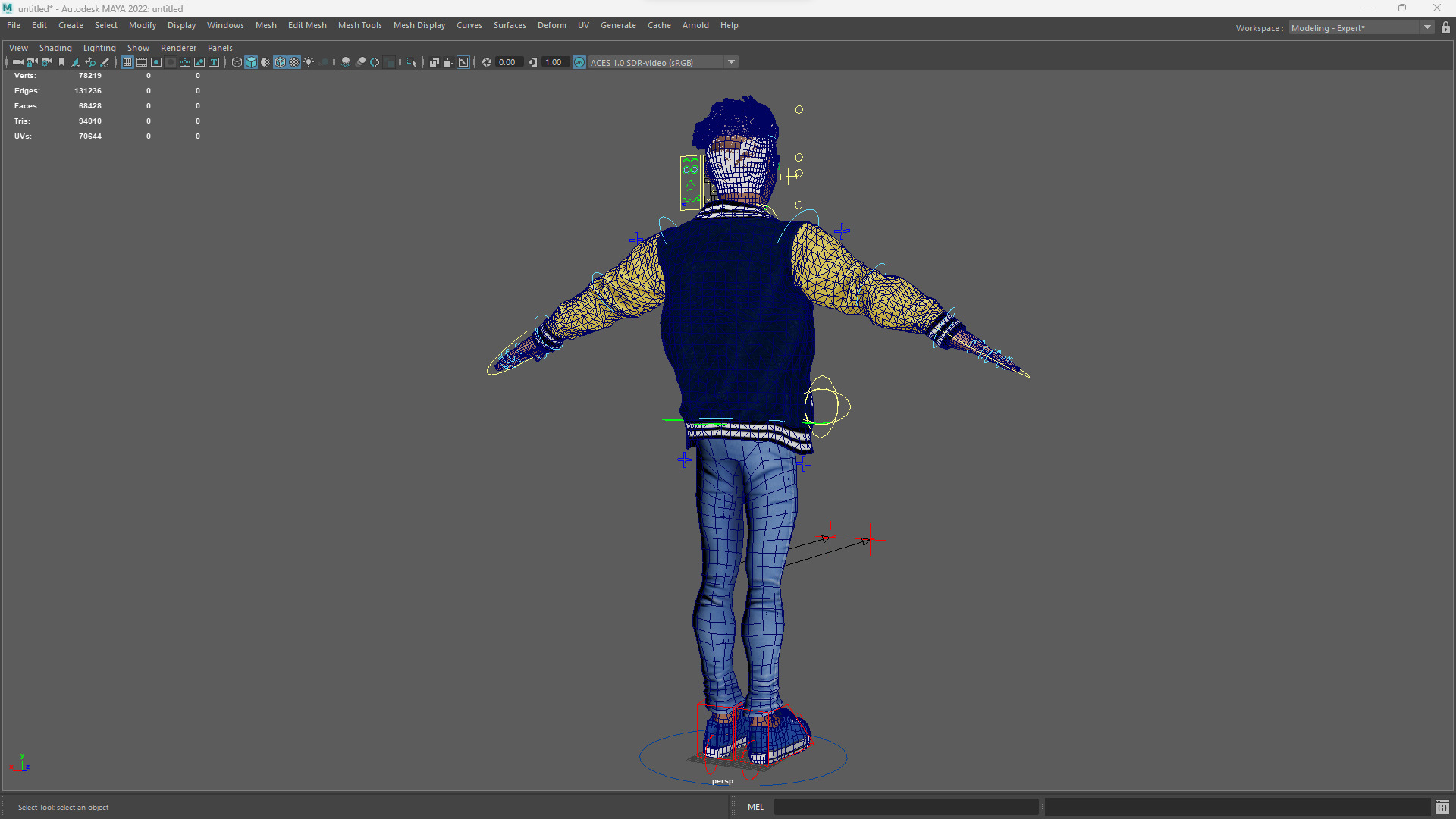 Varsity Jacket Rigged Stylized Toon 3D Male Character Low-poly 3D model_21