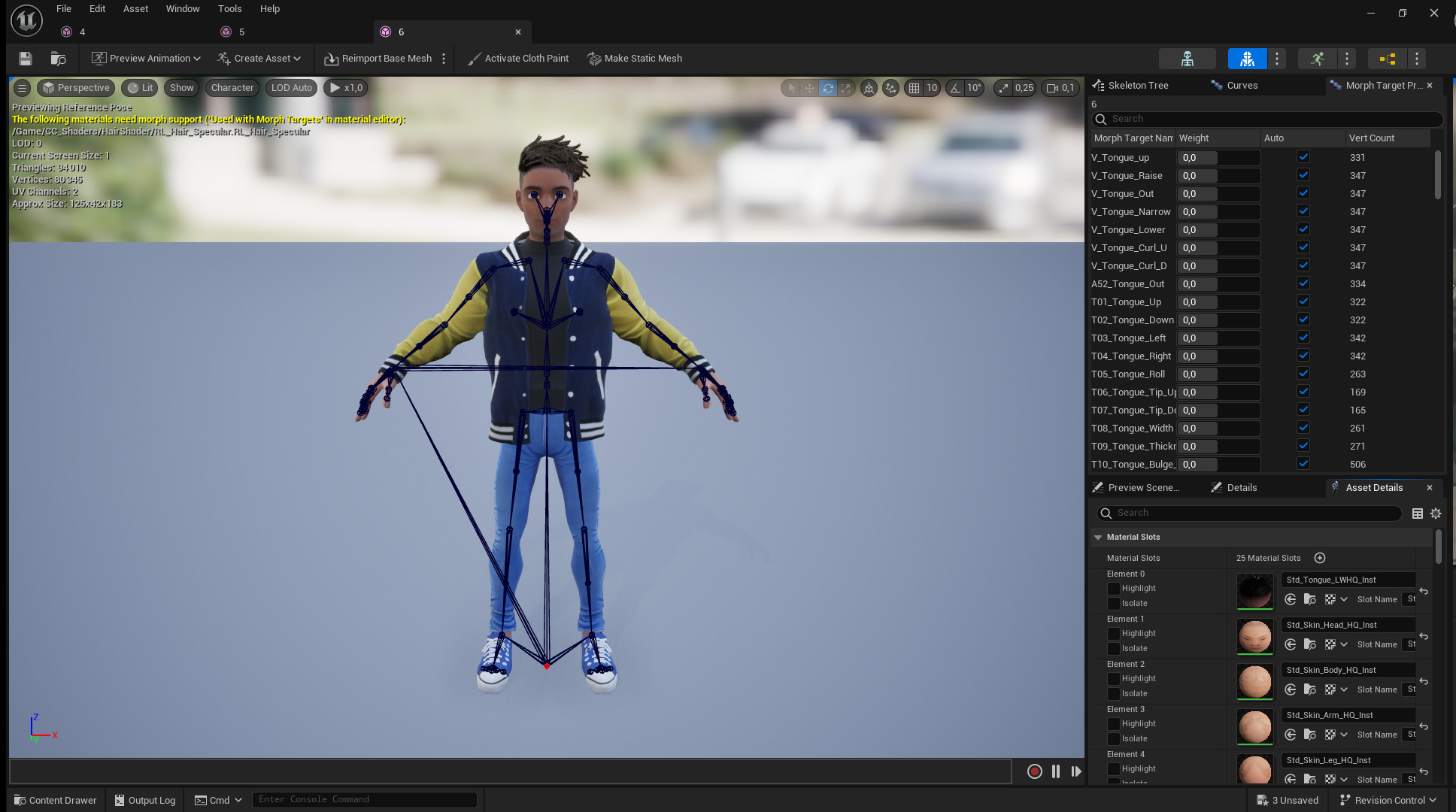 Varsity Jacket Rigged Stylized Toon 3D Male Character Low-poly 3D model_24