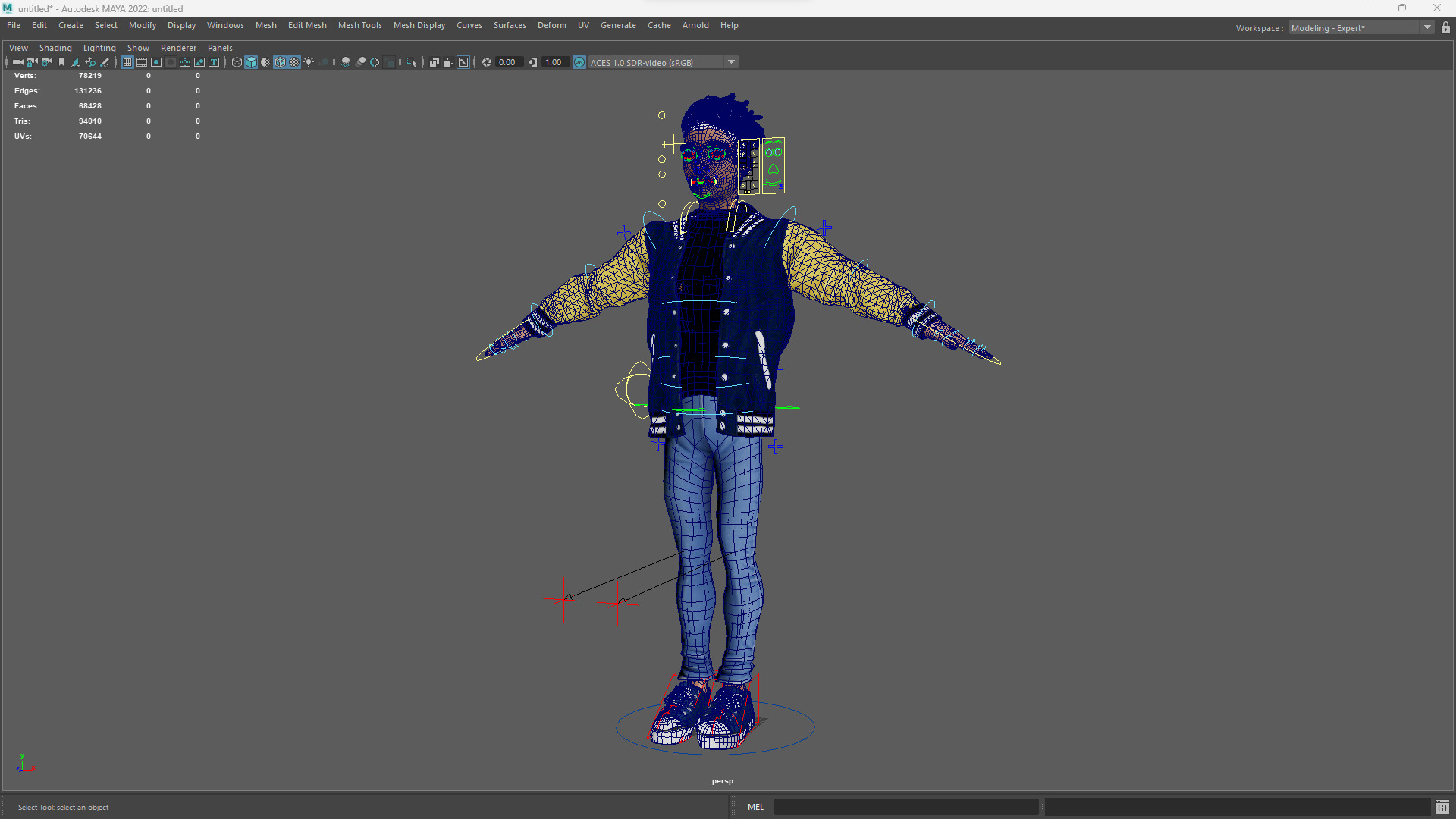 Varsity Jacket Rigged Stylized Toon 3D Male Character Low-poly 3D model_20