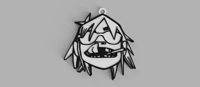2d - Gorillaz Logo 2 keychain