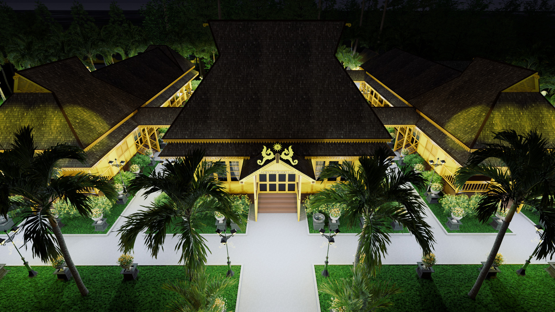 Sambas Sultan Palace 3D model_5