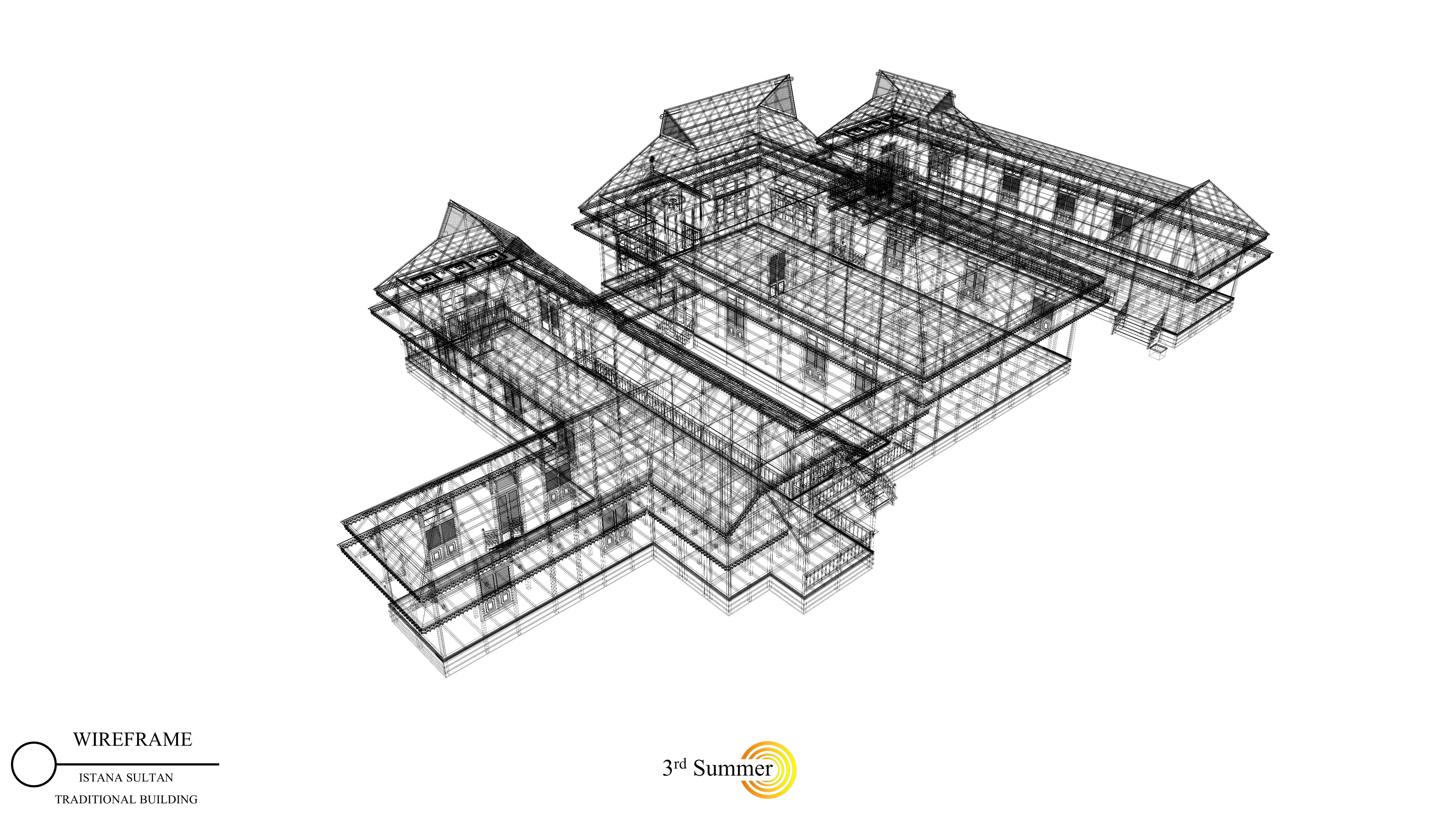 Sambas Sultan Palace 3D model_19