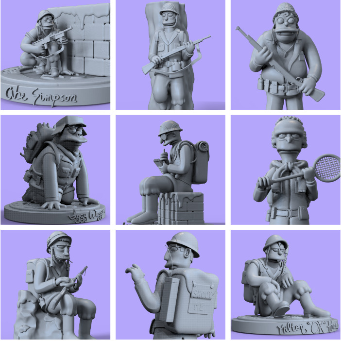 HELLFISH PLANTOON FULL SET - PARTS AND COMPLETE 3D print model_1