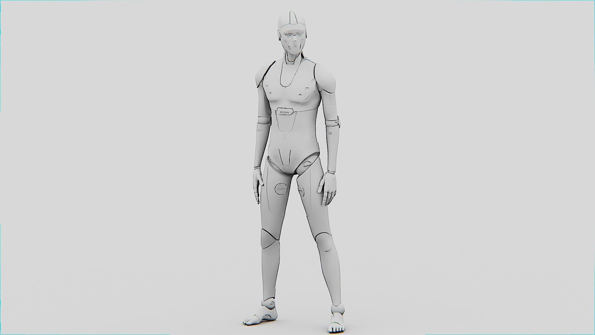 i-HOMO 01 Rigged for Unreal Engine - Unity - MIXAMO 3D model_32