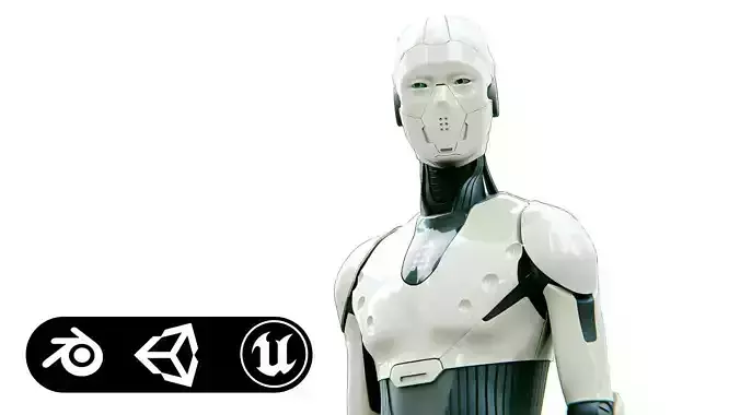 i-HOMO 01   Rigged for Unreal Engine - Unity - MIXAMO 