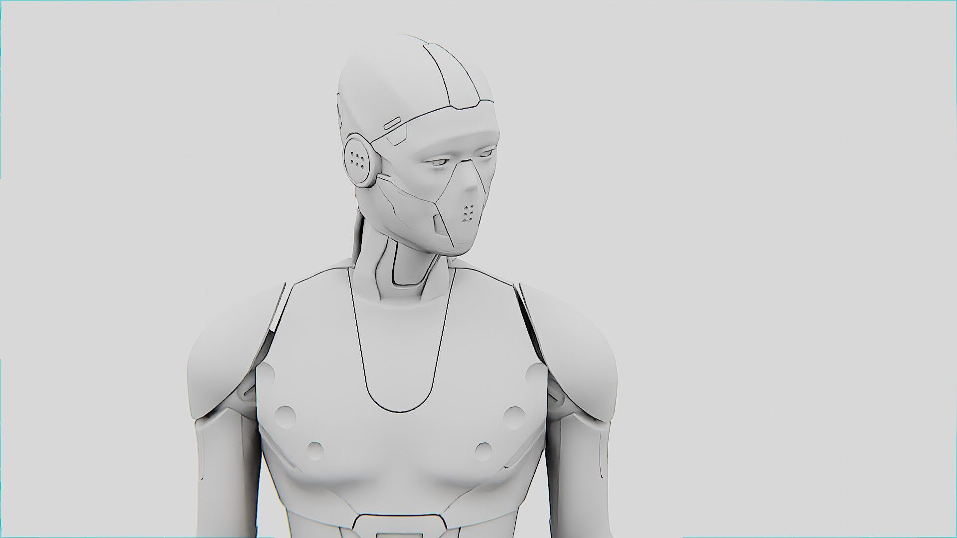i-HOMO 01 Rigged for Unreal Engine - Unity - MIXAMO 3D model_34