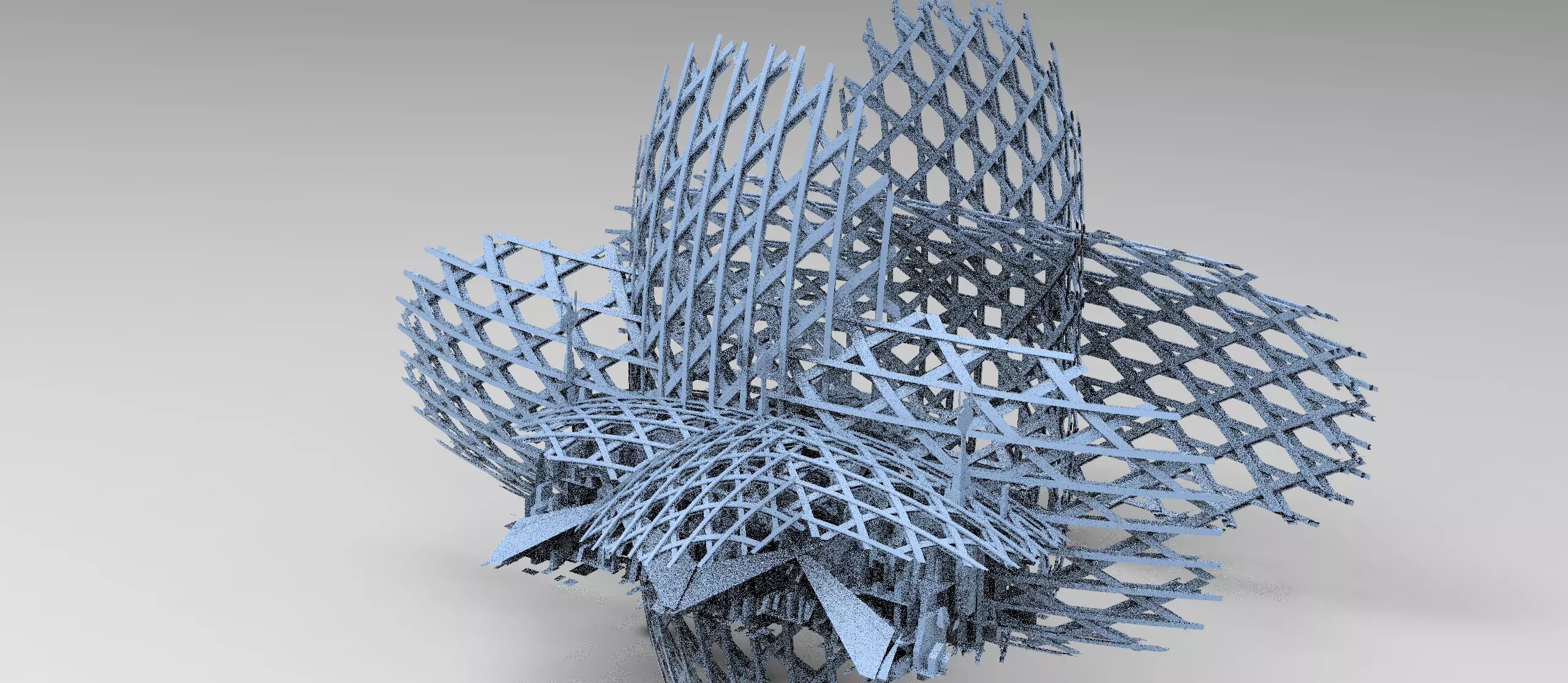 Bee Hive sci fi commutations array 2 3D model_0