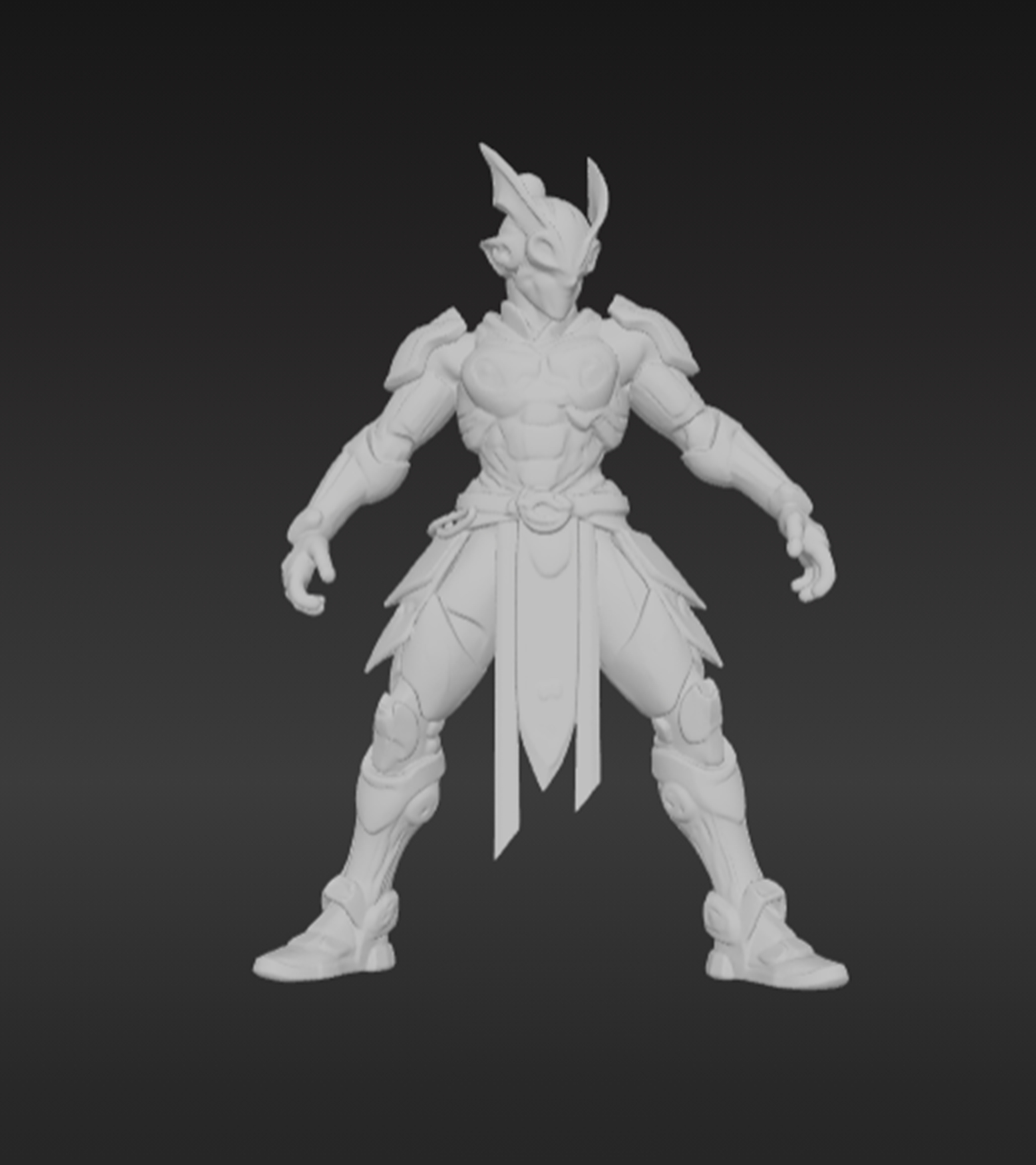 Cyber samurais C 3D model_1