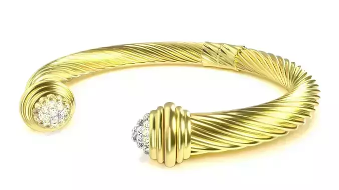 Twisted Bracelet 3 3D model