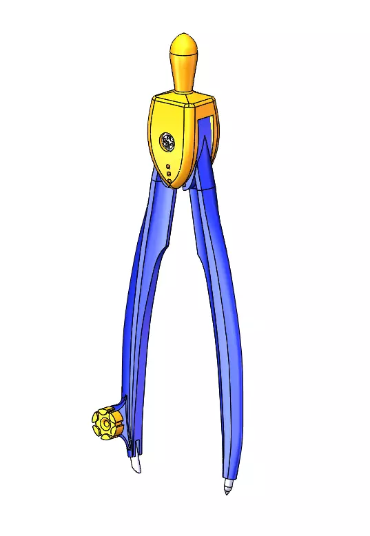 SCHOOL COMPASS 3D print model_0