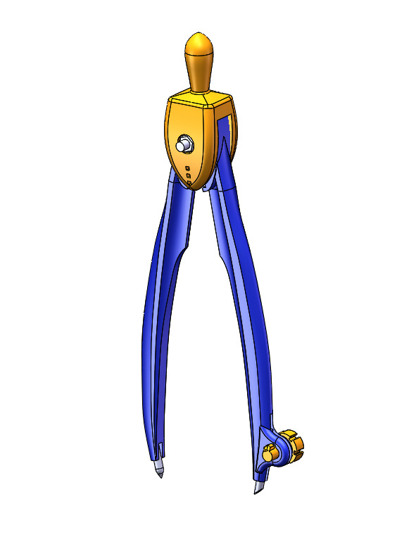 SCHOOL COMPASS 3D print model_1