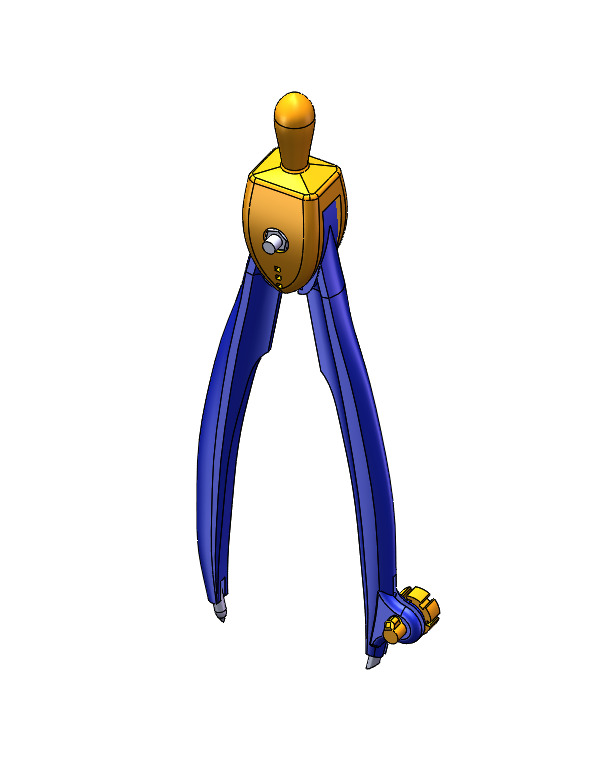 SCHOOL COMPASS 3D print model_2