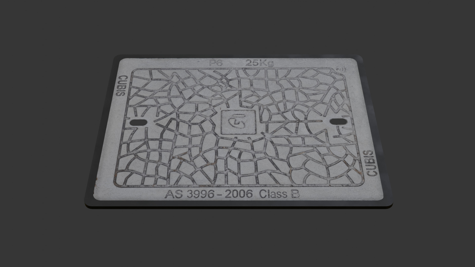Telstra Manhole Cover 3D model_1
