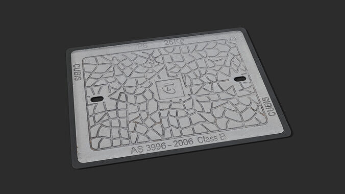 Telstra Manhole Cover 3D model