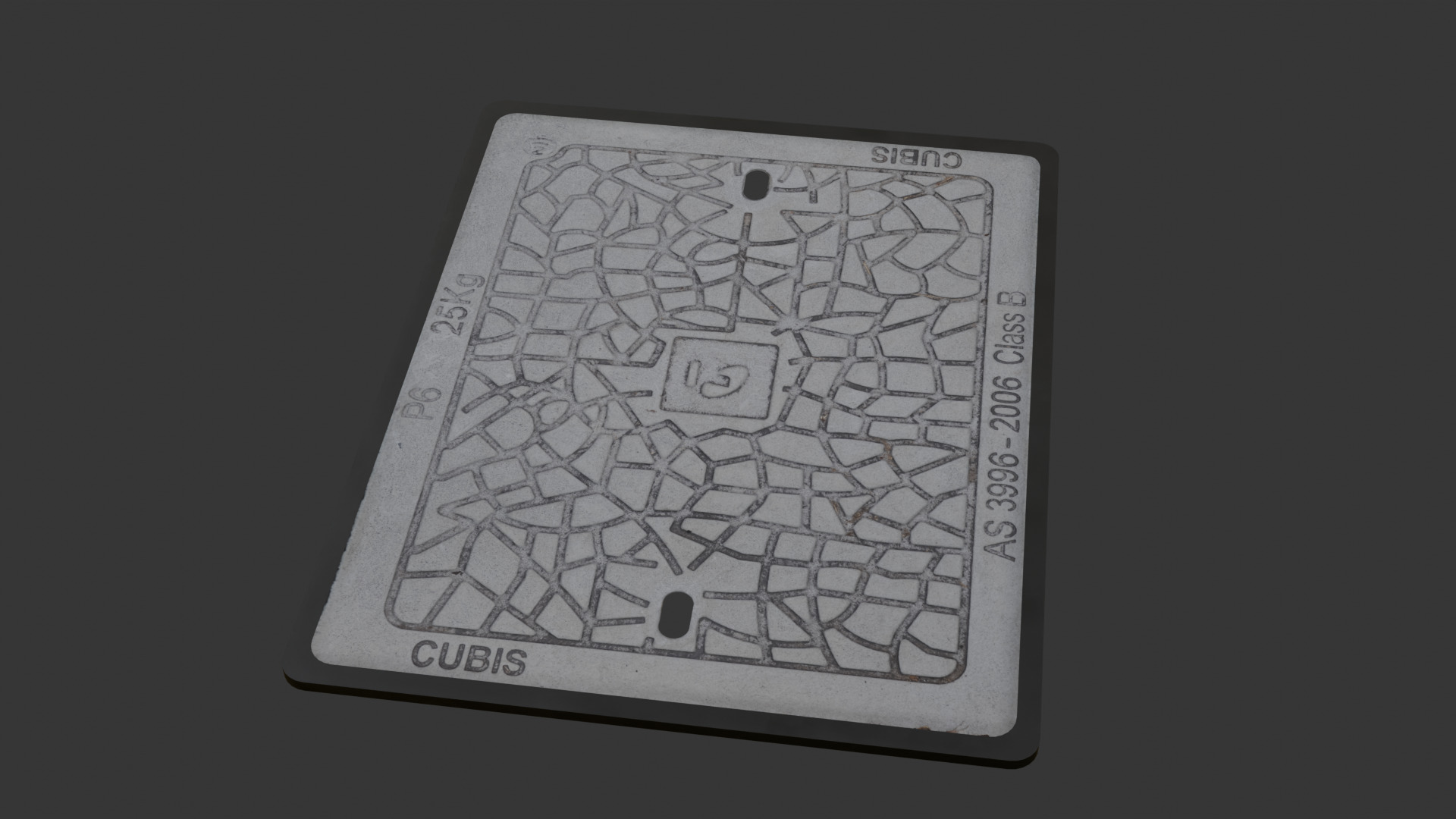 Telstra Manhole Cover 3D model_3