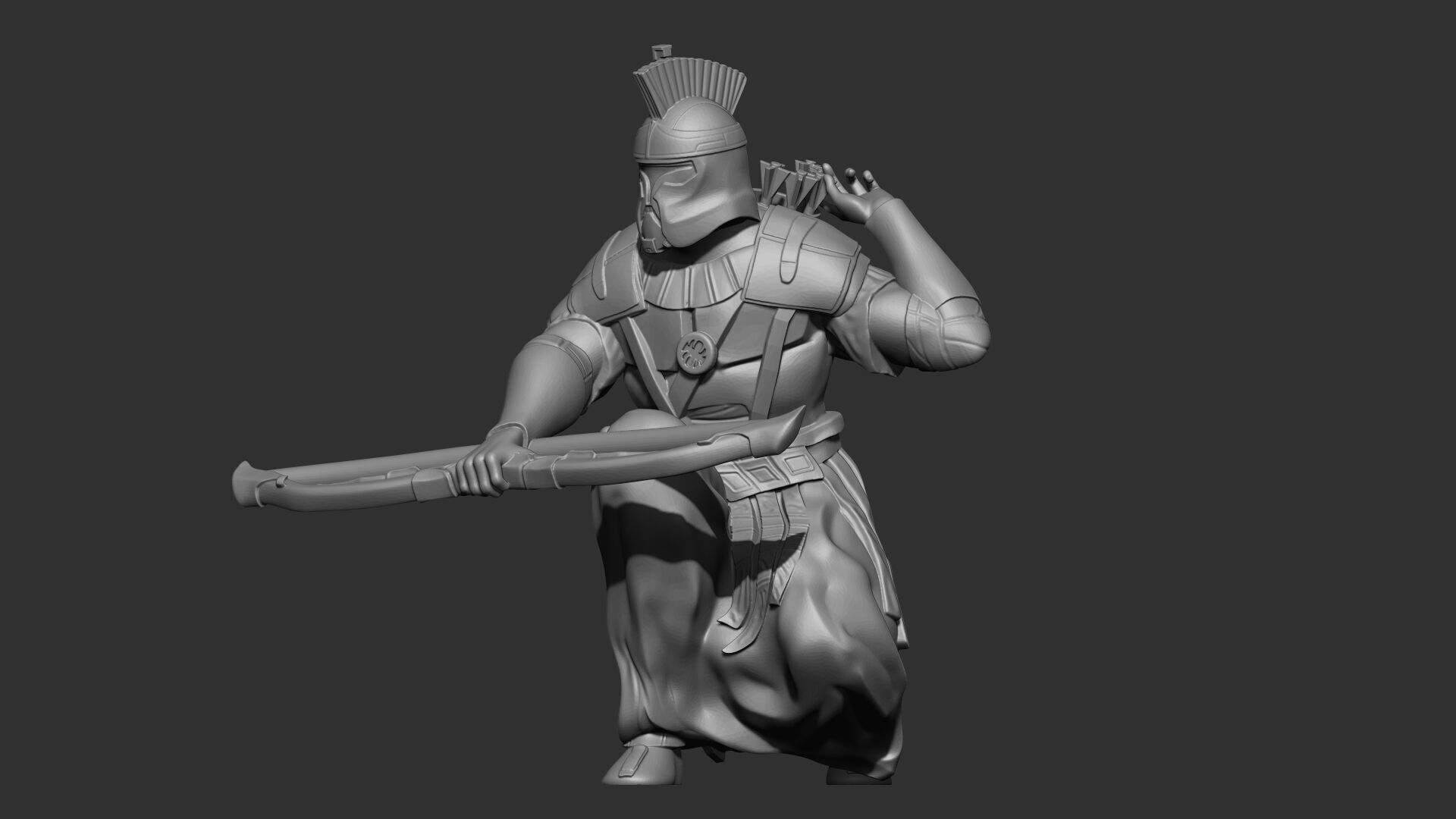 Spartan Clone Trooper Miniature - 6 3D print model_2