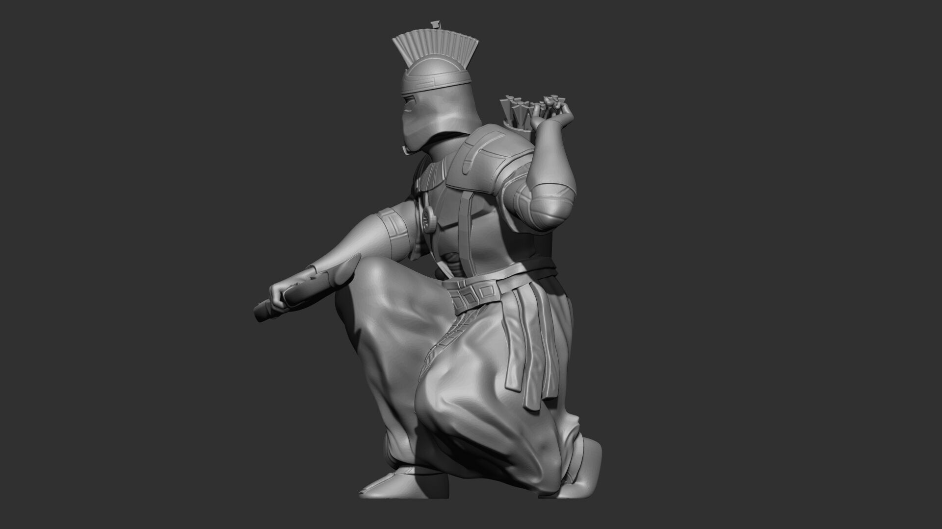 Spartan Clone Trooper Miniature - 6 3D print model_3