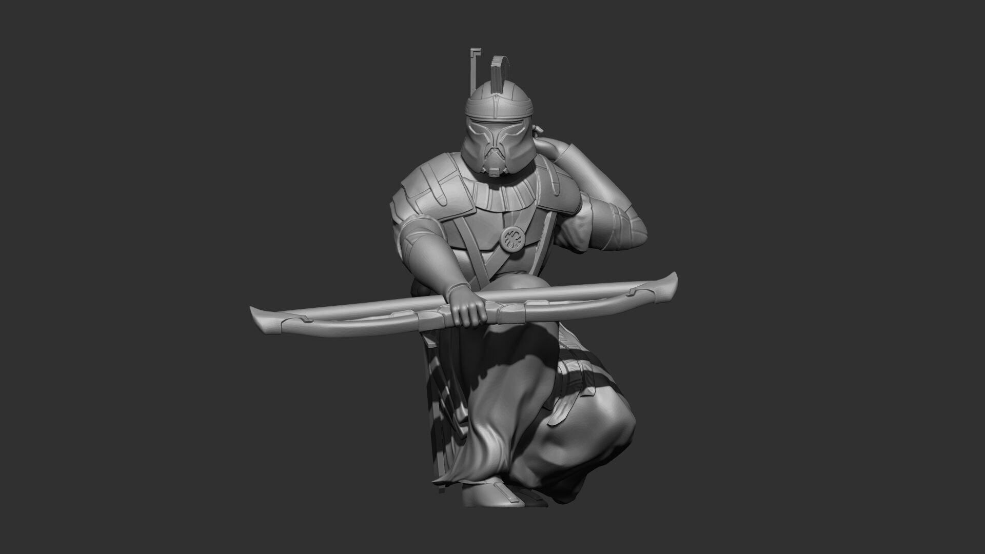 Spartan Clone Trooper Miniature - 6 3D print model_1