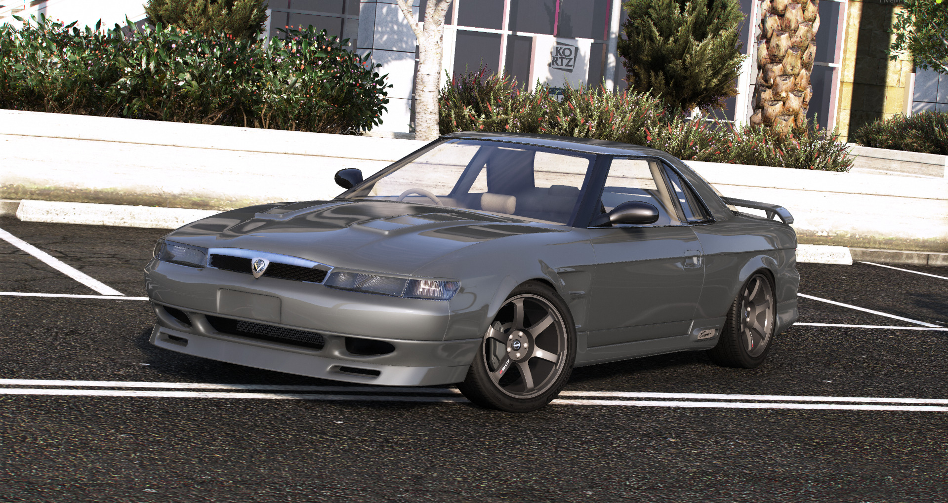 Mazda Eunos Cosmo 1990 with interior Low-poly 3D model_13