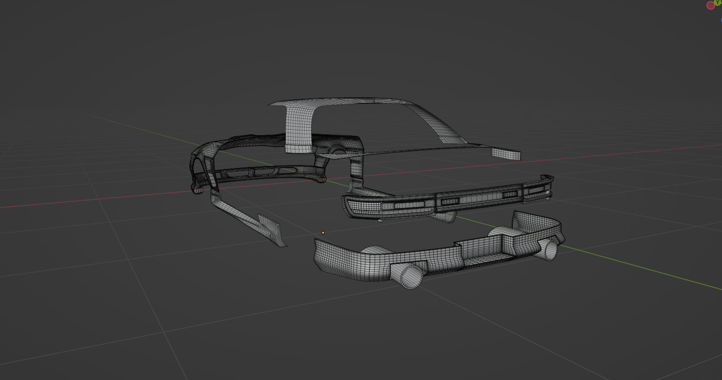 Mazda Eunos Cosmo 1990 with interior Low-poly 3D model_16
